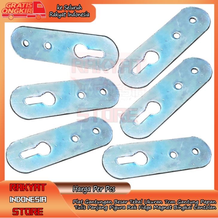 Plat Gantungan Besar Tebal Ukuran 7cm Panjang Pigura Rak Fidge Gantung Papan Tulis Magnet Bingkai Ca