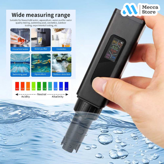 Alat Ukur Kualitas Air Digital 5in1 PH EC TDS Meter Pen