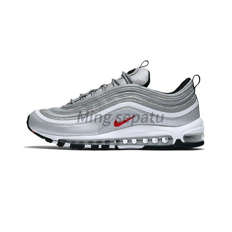Nike Air Max AirMax 97 Silver Bullet Black White Anthracite Metallic Trainers Jogging Sports Sneaker