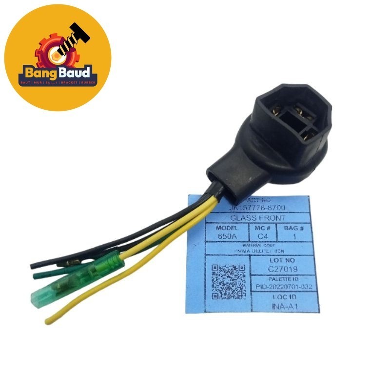 SOKET KABEL H4 KAKI 3 LAMPU DEPAN HONDA CRF 150 FITING LAMPU DEPAN HONDA