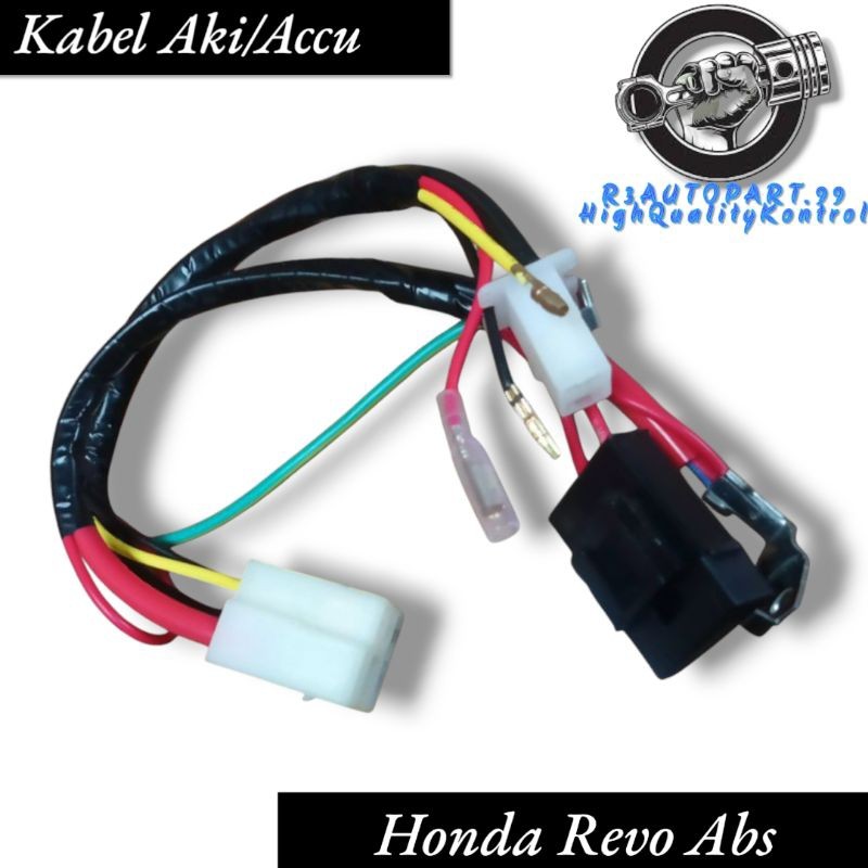 Kabel Aki Accu Set Komplit Honda Revo Abs Kabel Soket Socket Aki Accu Honda Revo Absolute (ABS)