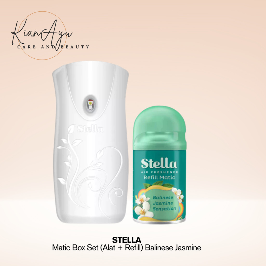 KianAyu* Stella Matic Box Set (Alat + Refill) Balinese Jasmine - Pengharum Pewangi Ruangan Otomatis 