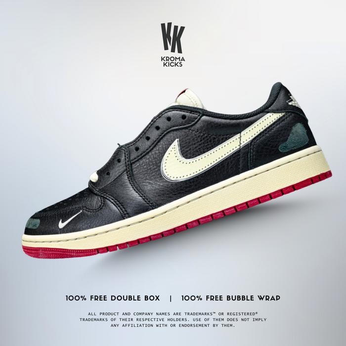 Jordan 1 Retro Low OG Nigel Sylvester Better With Time Sneaker Sepatu IB8958-001 (Size 40-47.5)