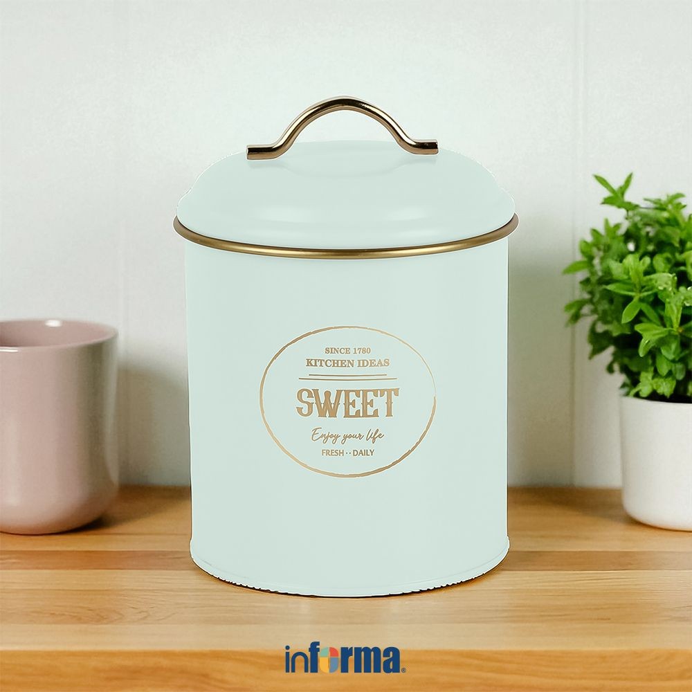 Informa Virla Stoples Biscuit - Hijau Toples Jar Wadah Makanan Food Container