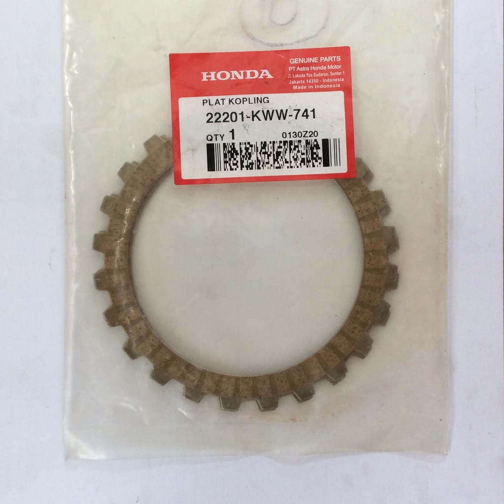22201KWW741 Disk Clutch Friction - Honda Revo 110 FI / New 22201-KWW-741