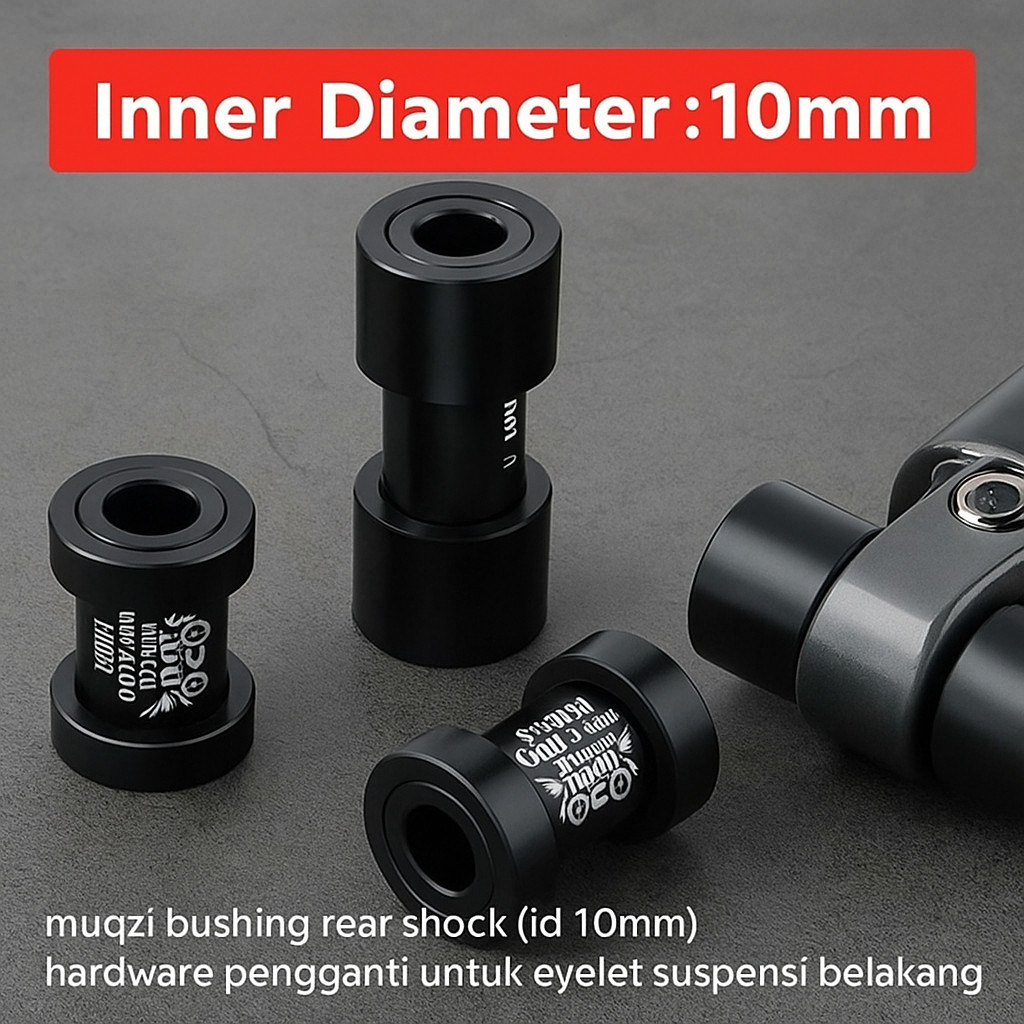 Bushing Bos Laher Rear Shock Muqzi Anti Kocak Oblak Speleng Presisi Panjang 22.2 25.4 12.7 mm Diamet