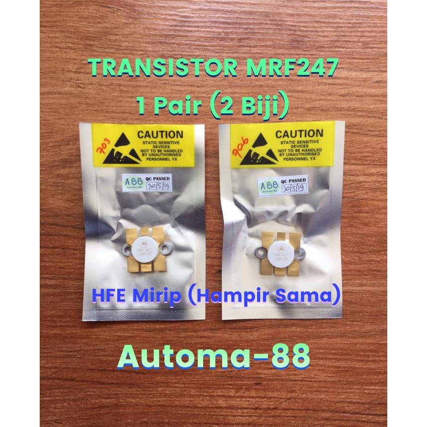 Sepasang isi 2pcs Transistor MRF247 Pengganti 2SC2782 2SC2694 2SC5127 BERKUWALITAS...!!!