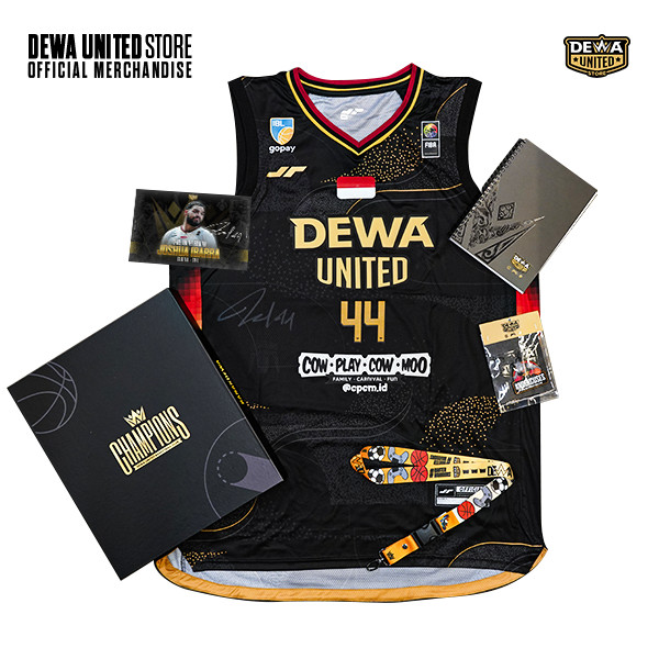 Dewa United Tanda Tangan Player Dewa United Basketball Jersey Hitam 2025 & Paket Bundling Limited Ed