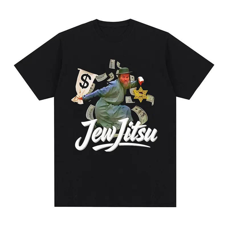 Pakaian jalanan Jew-Jitsu Jewish Judo Karate Seni Bela Diri Meme Lucu Kaos Pria Wanita Fashion Humor