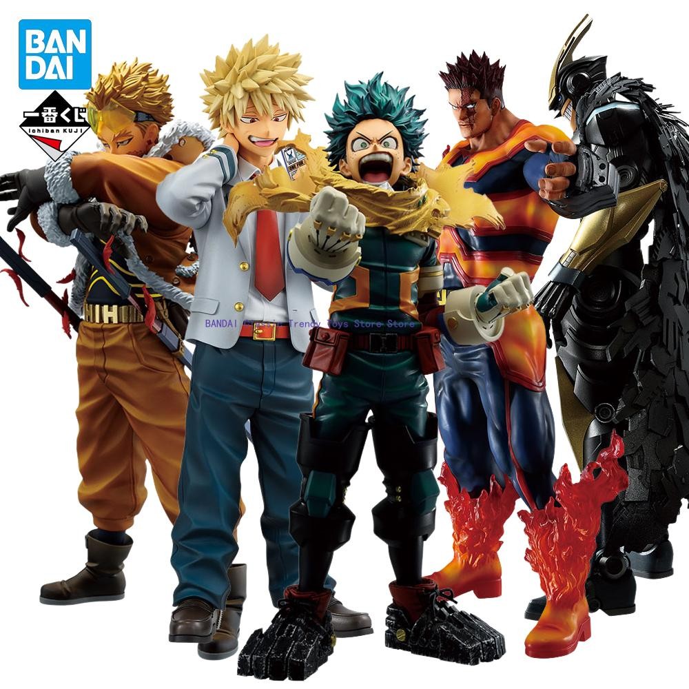 Original Bandai Ichiban Kuji My Hero Academia Izuku Midoriya Katsuki Bakugo Endeavor Hawks Anime Fig