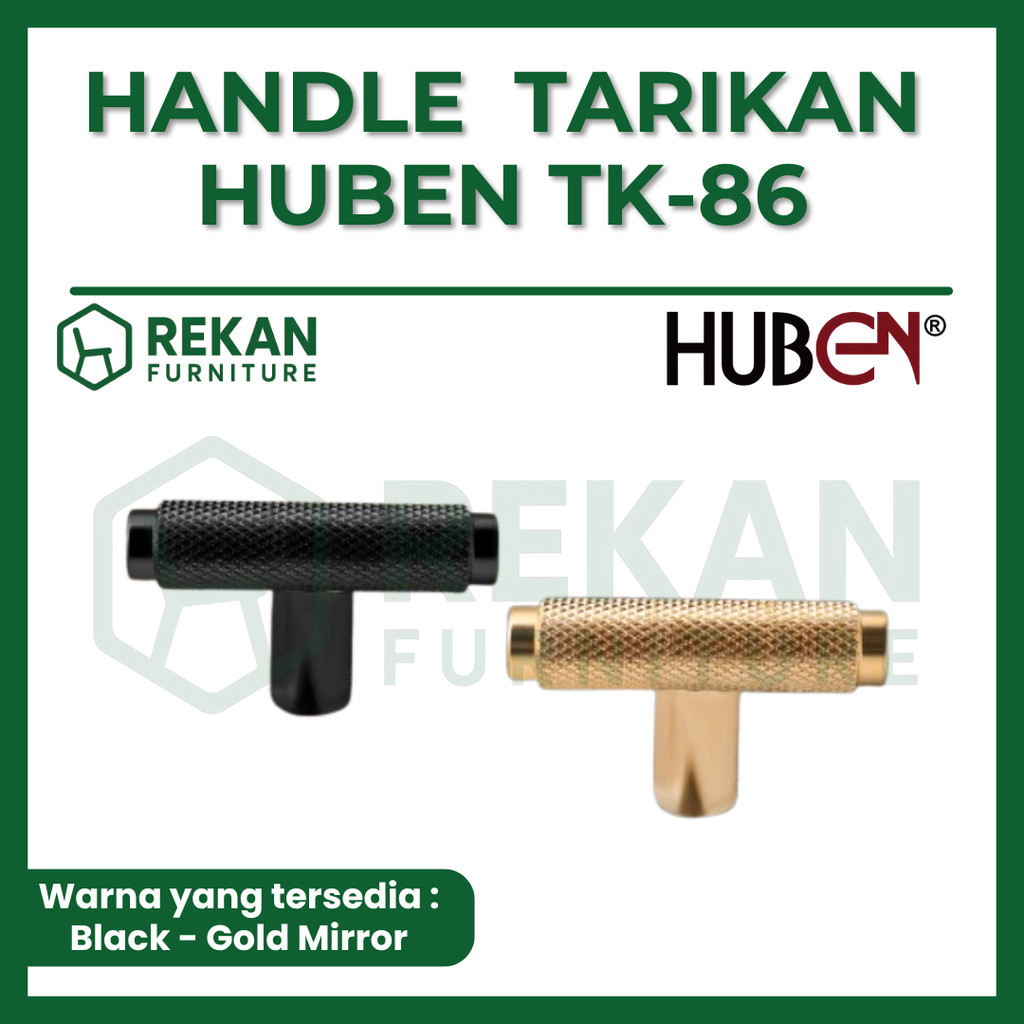 Handle Knob TK-86 Aluminium Huben – Tarikan Lemari & Laci