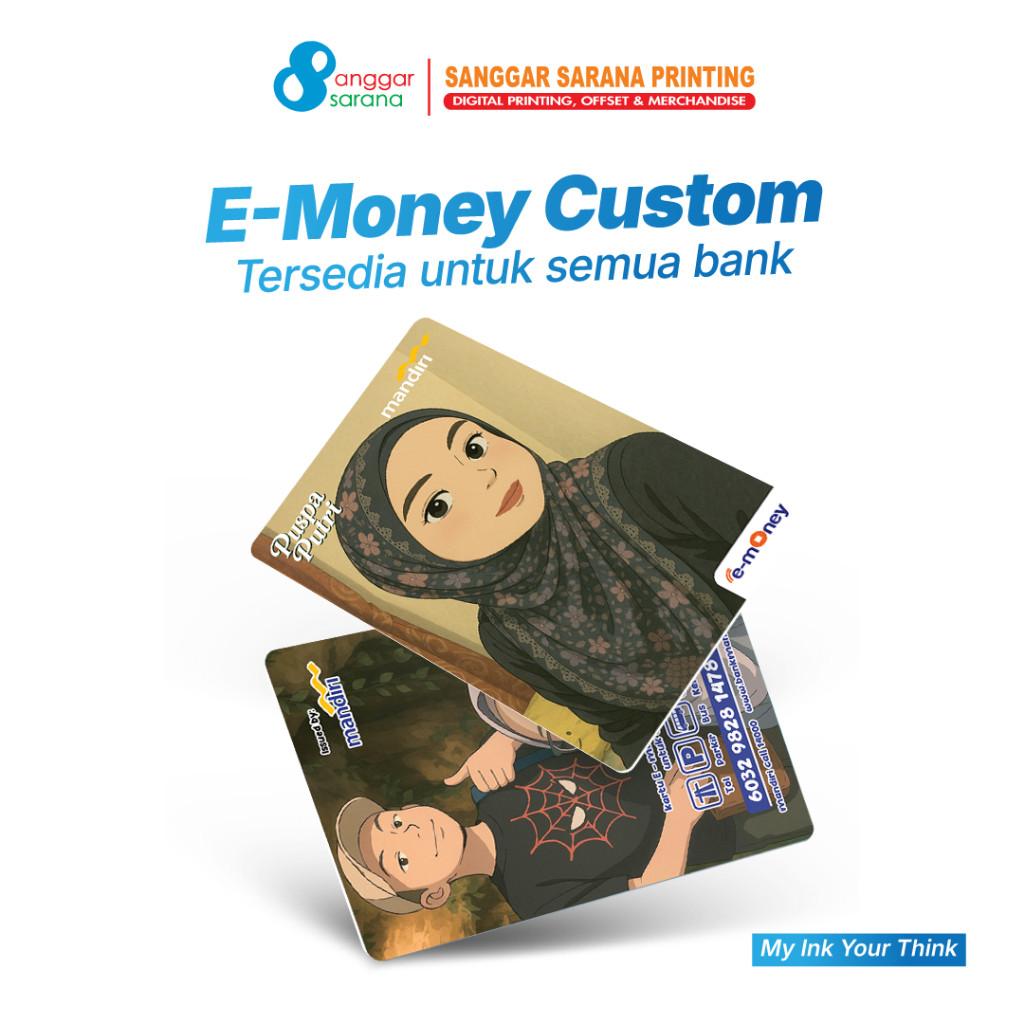 Custom E-money/Flazz/Brizzi/Tapscash Free Template