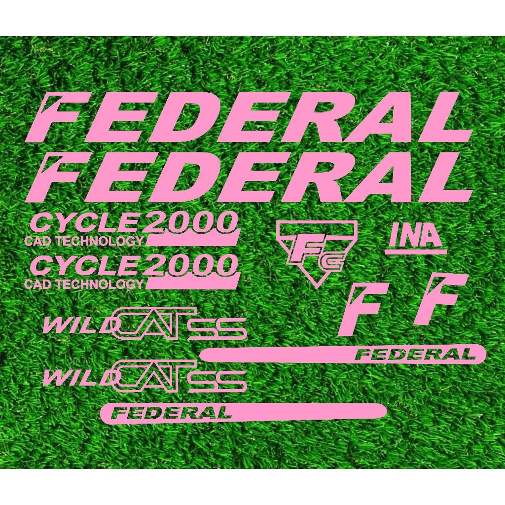 cutting stiker sepeda federal wild cat decal sepeda federal