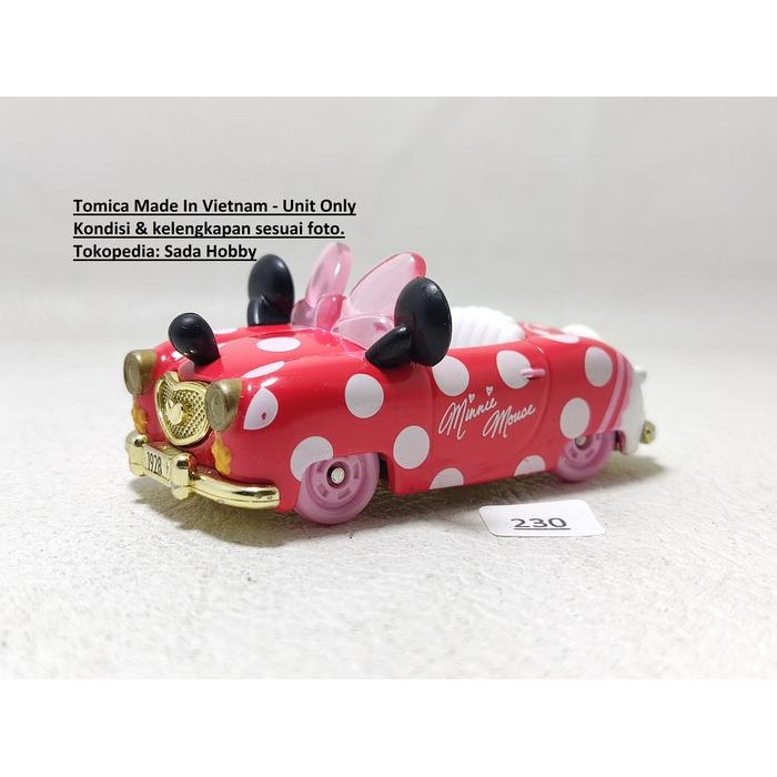 DCT... Tomica Tokyo Disney Resort Vehicle Collection Mini's Roadster Loose