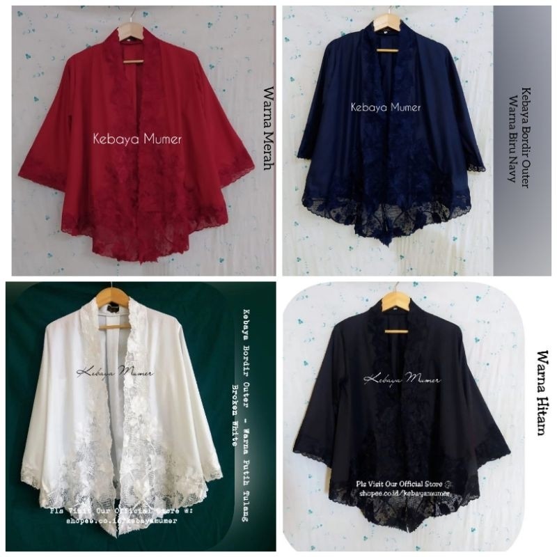 Kebaya Outer TYB. Kebaya Outter. Kebaya Putih. Kebaya Blazer. Kebaya Encim READY