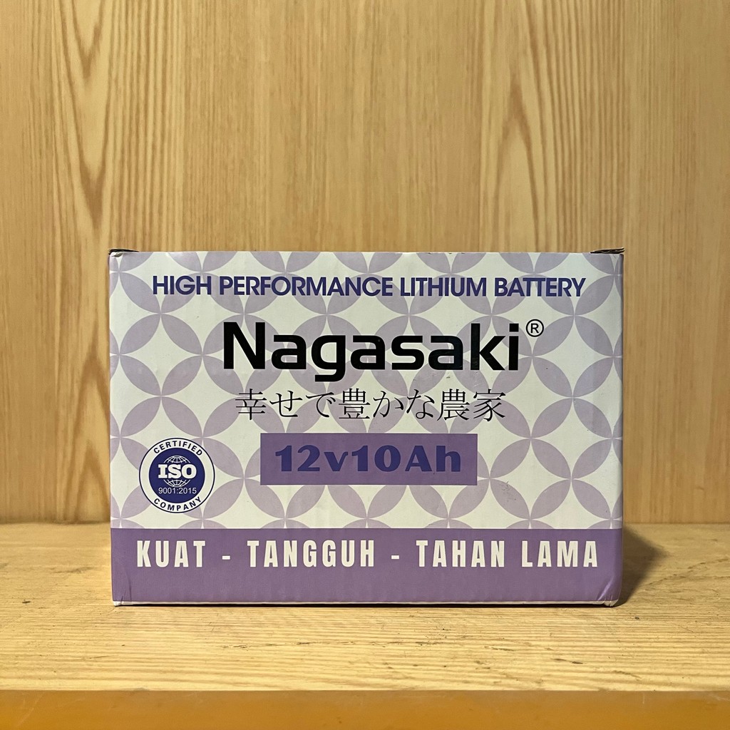 BATERAI LITIUM AKI ACCU 10 AH 12 VOLT ORI NAGASAKI SPRAYER ELEKTRIK BATTERY SPRAYER NAGASAKI