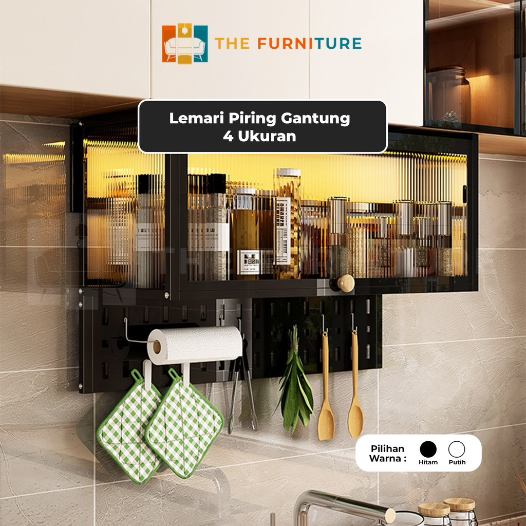 The Furniture-Rak Piring Minimalis/Lemari Dapur Minimalis/Lemari Piring/Rak Piring Stainless/Lemari 