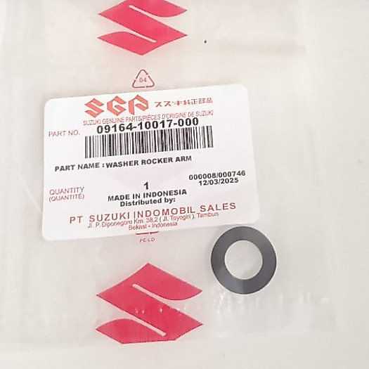 RING GELOMBANG RING WASHER AS PELATUK KLEP SUZUKI SMASH BARU SMASH TITAN ORIGINAL SGP 09164-10017-00