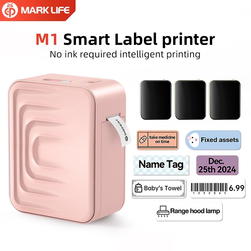 Marklife M1 Label Printer Wireless Bluetooth Smart Label Sticker Printer For Office School Printer -