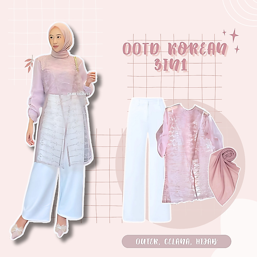KAHITNA ONESET 3IN1 OUTFIT KONDANGAN SETELAN REMAJA WANITA CASUAL KEREN SIMPEL OOTD KOREAN BRUKAT