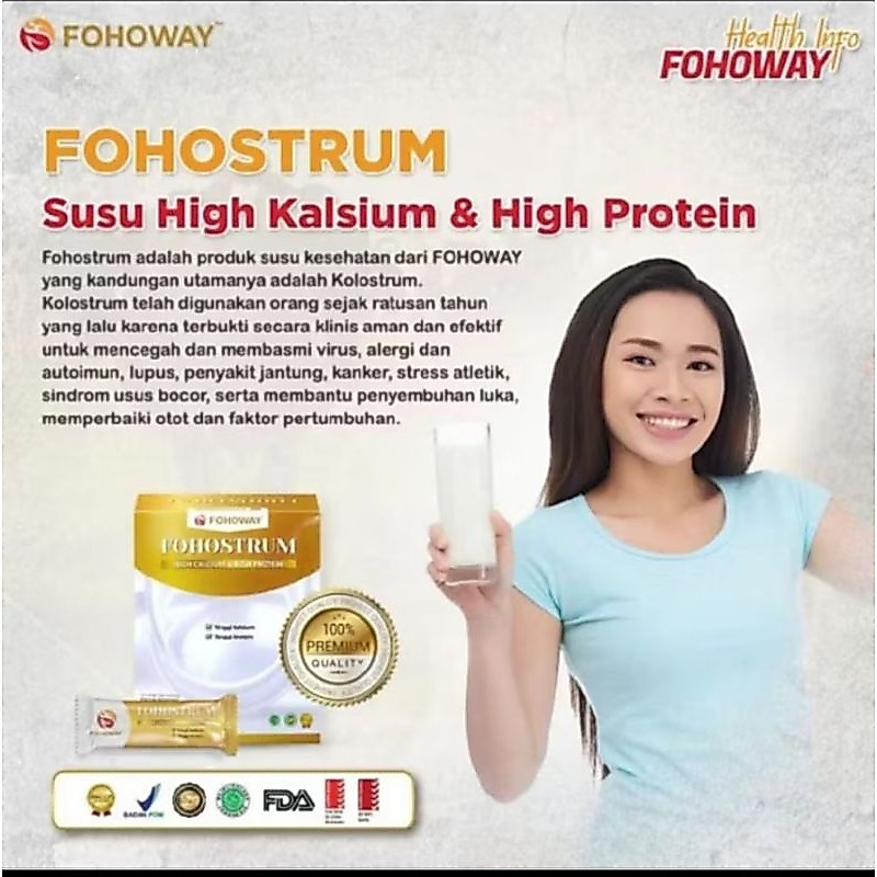 SUSU FOHOSTRUM/KOLOSTRUM UNTUK NUTRISI TUBUH DARI FOHOWAY