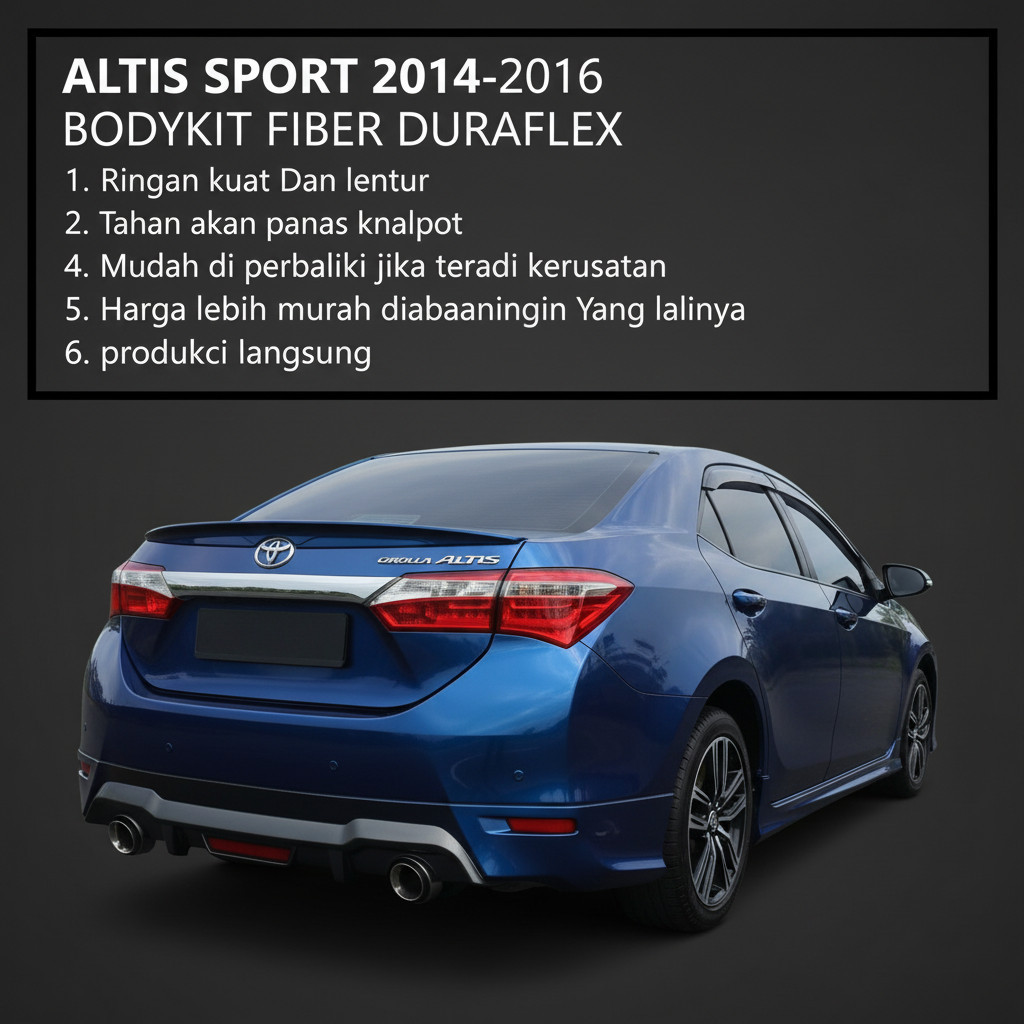 READY BODYKIT ALTIS BODIKIT ALTIS BODY KIT ALTIS 2014 2015 2016