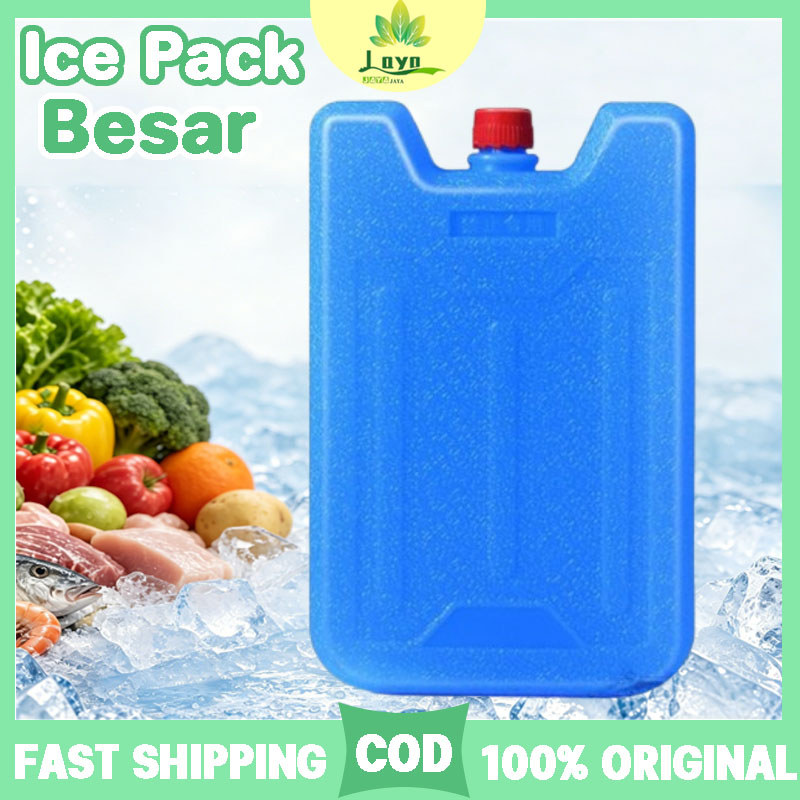 4pcs Ice Pack Besar Jumbo Icepack Kotak Blue Ice Pack Es Kering Gel Reusable Hemat Energi Serbaguna 