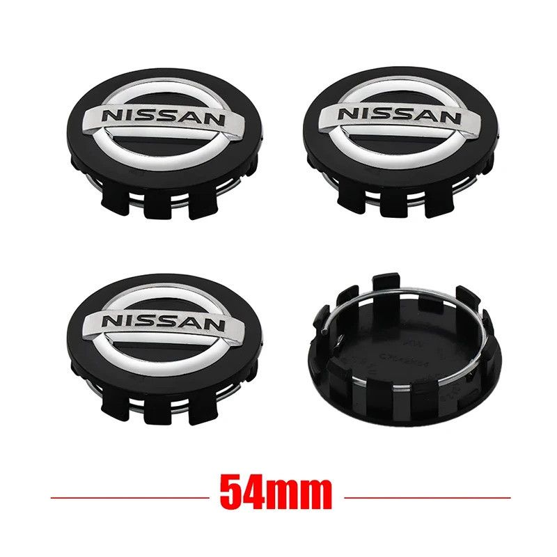 54/60mm Tutup Tengah Velg Mobil, Penutup Hub Pelek Ban, Aksesoris Mobil Untuk Nissan X-Trail T32 T31