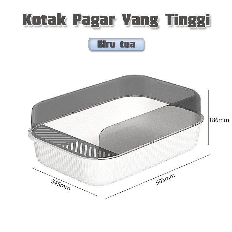 BOXLIT MOTIF 001 - Tempat Pup Bak Pasir Litter Box Kucing Cat Toilet Free Shovel