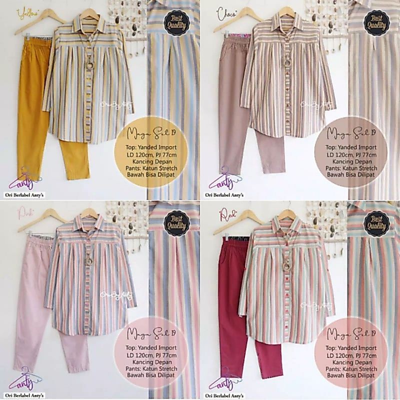 RESTOCK MAGA SET 19 / SETELAN JUMBO / SETELAN GARIS / SETELAN LOREK / SETELAN SALUR / SETELAN RECOMM