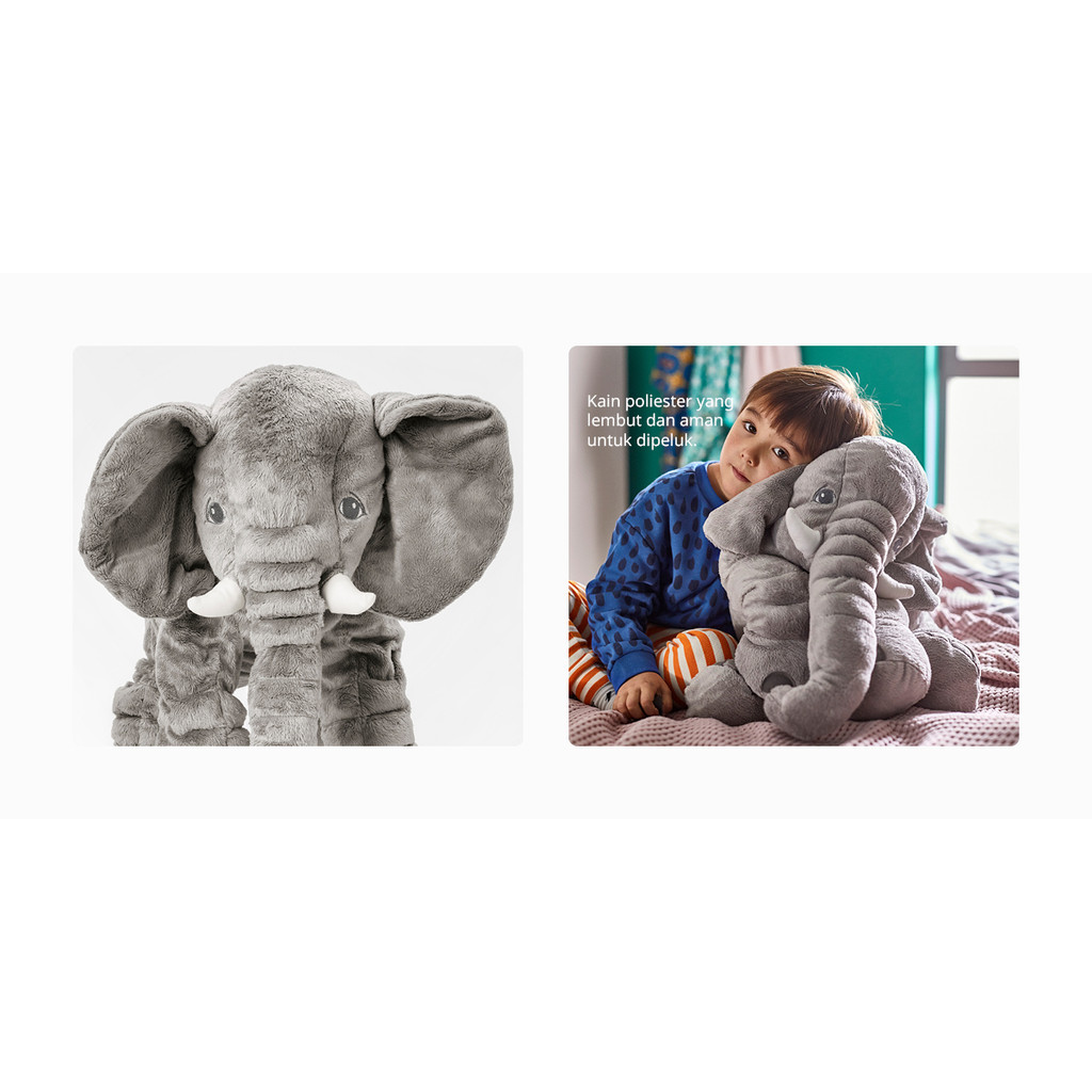 Terbaru IKEA JATTESTOR Boneka Gajah 60 cm
