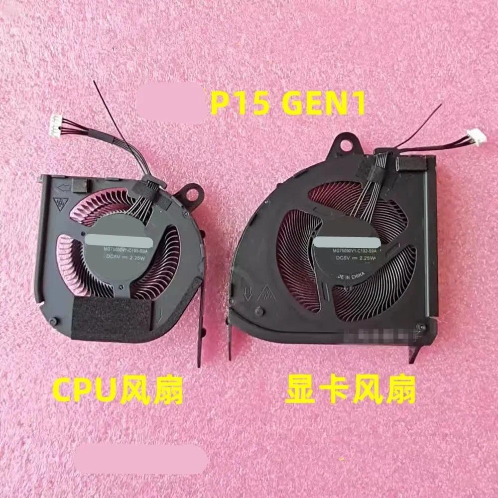 laptop for Lenovo ThinkPad P15 Gen1 CPU cooling fan MG75090V1-C192-S9A MG75090V1-C195-S9A ND75C49-19