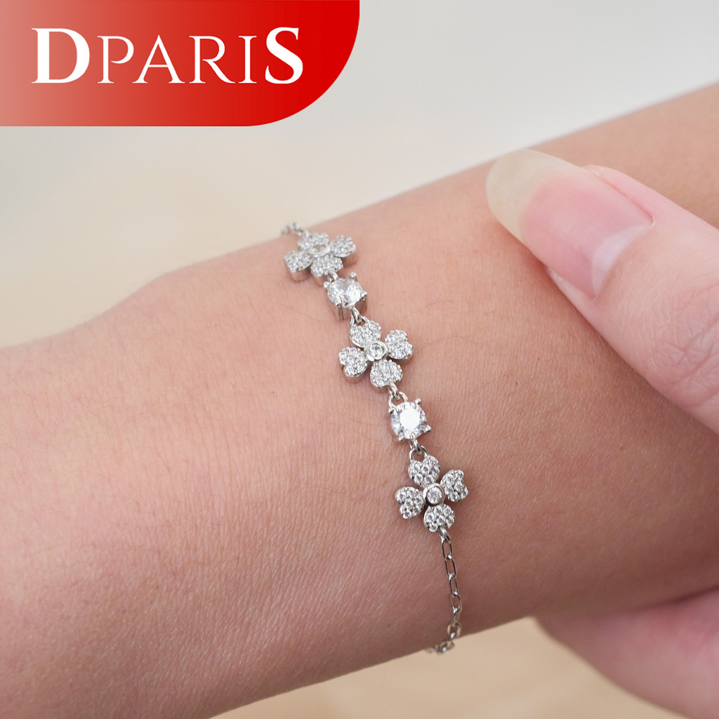 DPARIS Gelang Tangan Wanita Silver Nara Bracelet LMT251