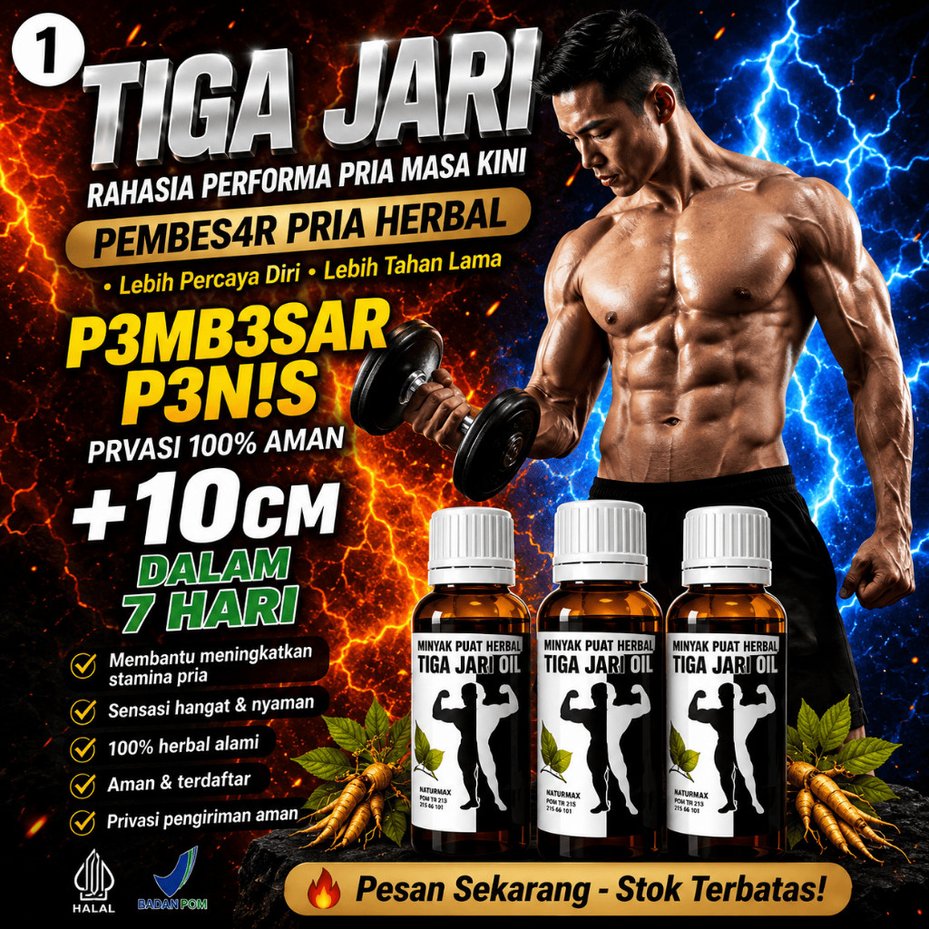 RAED STOK PANJANG DAN BESAR  Minyak Tiga Jari Oles Tradisional Ampuh Pembesar Vital Pria BPOM Privas