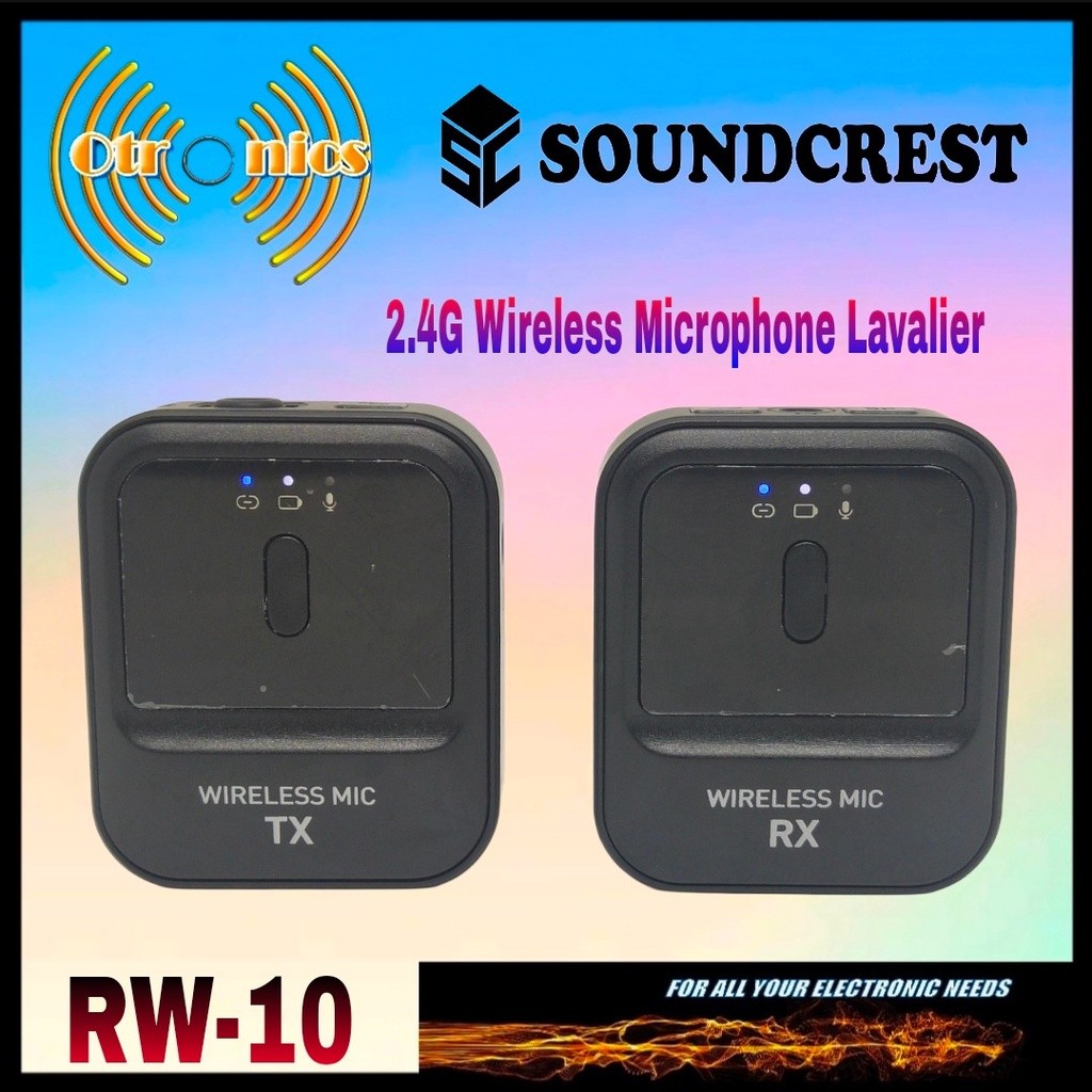 Lavalier Microphone Wireless 2.4G Soundcrest RW-10