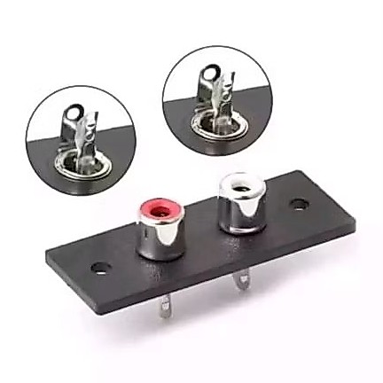SOKET RCA 2 PIN/LUBANG SOKET INPUT RCA 2 PIN