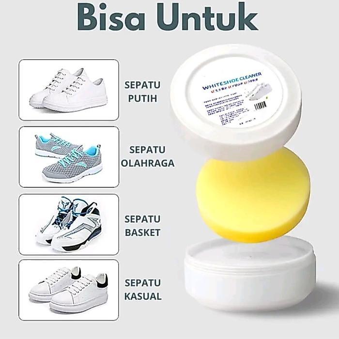 JM Krim Pembersih Sepatu FREE Sepatu Krim Pemutih Sepatu Sabun Alat Pembersih Sepatu Tanpa Air