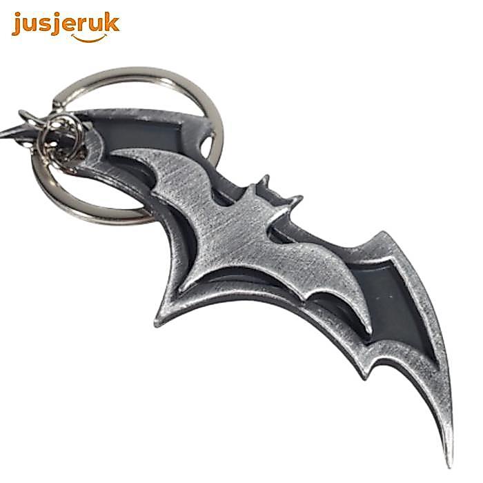 JFactory Gantungan Kunci Unik Batman Keychain Lucu Gantungan Kunci Karakter Batman