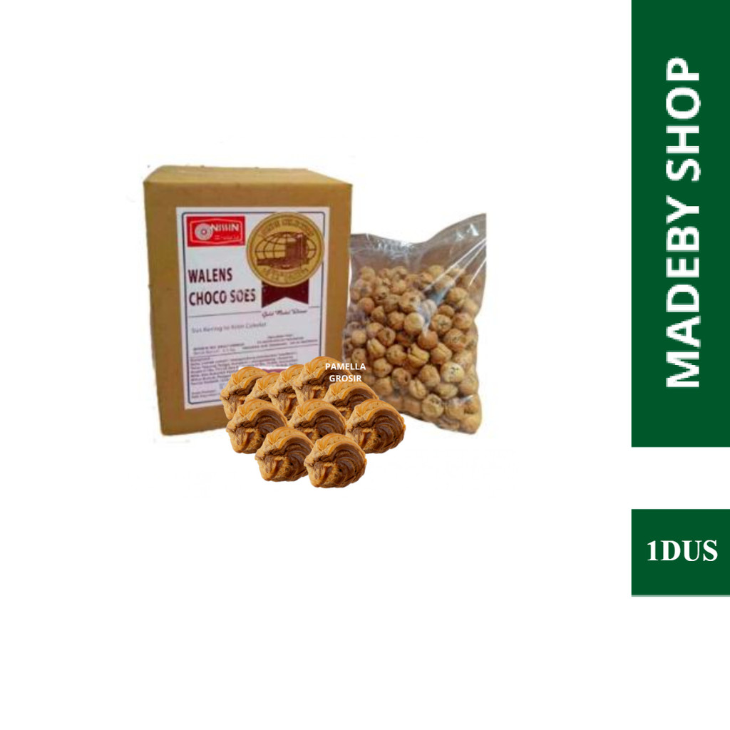 Soes Kering Nissin Walens Soes Coklat 1 Dus Isi 3,5 Kg