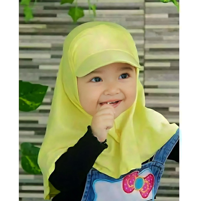 Hijab topi anak bayi 0 3 6 bulan 1 2 tahun sampai 6 tahun JILTOP BAYI kerudung topi anak perempuan j