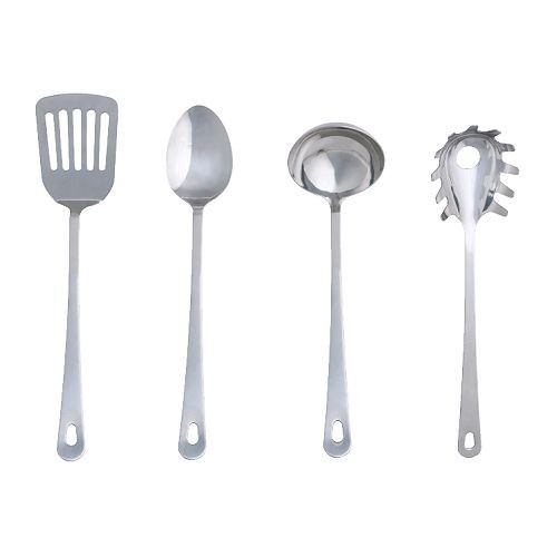 GRUNK4 Set 4 peralatan dapur, Stainless