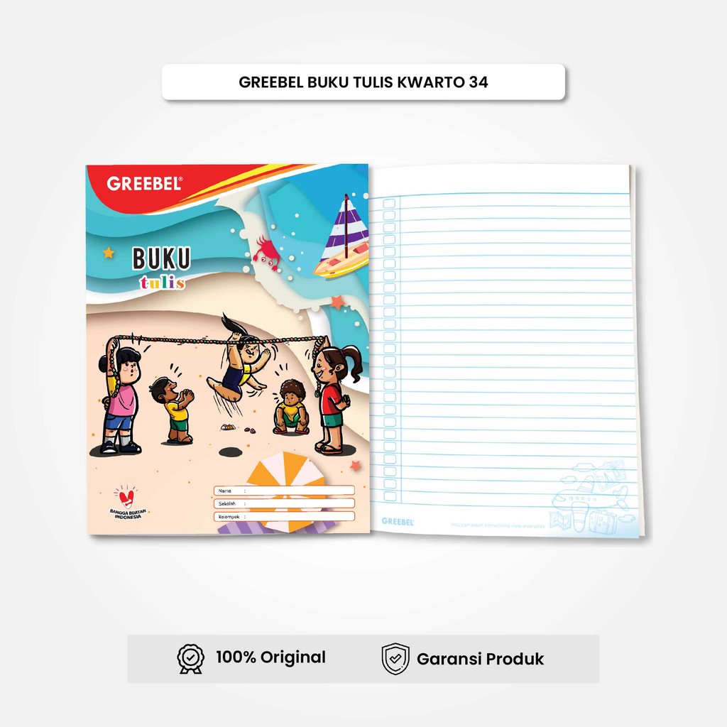 

Buku Tulis Greebel A5 34 Halaman (10PCS / PACK) / Buku Tulis Kwarto
