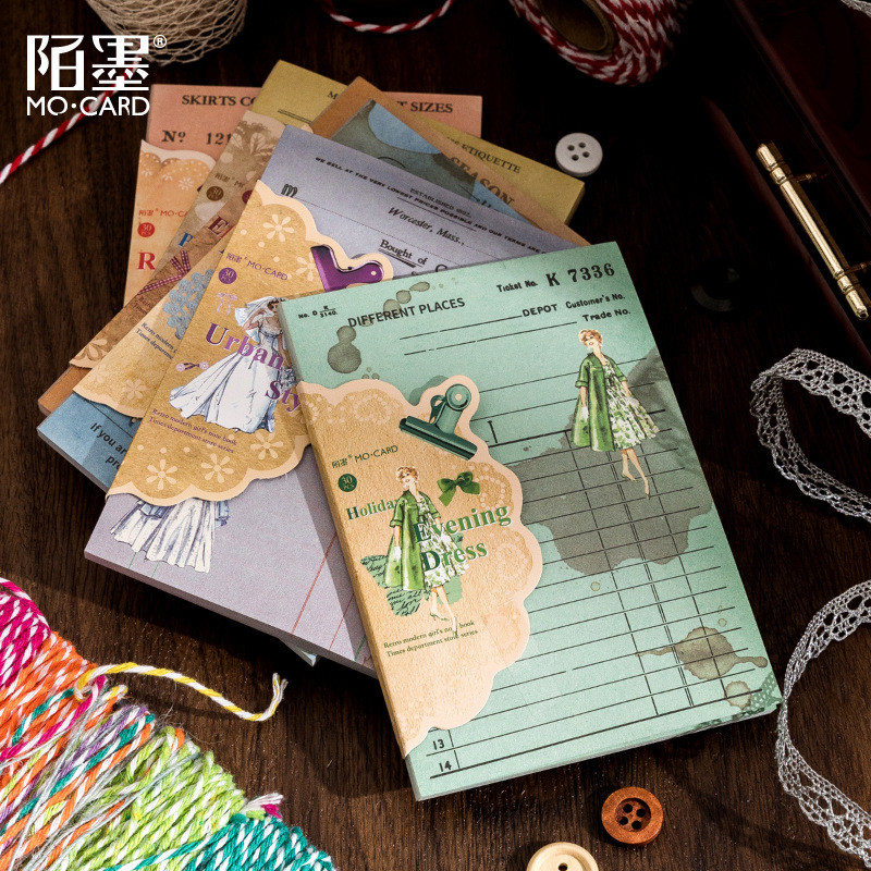 

30 pcs Modern girl theme material paper Writable pad Decorative paper for Planner Y ary Craft Supplies