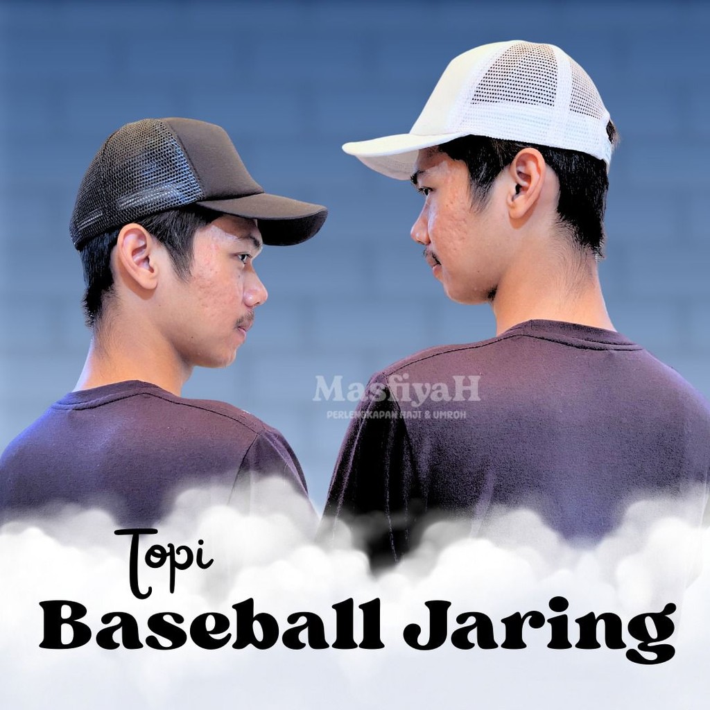 TOPI BASEBALL JARING TOPI PUTIH TOPI HITAM TOPI GOWES TOPI HIKING TOPI JARING HITAM TOPI JARING PUTI