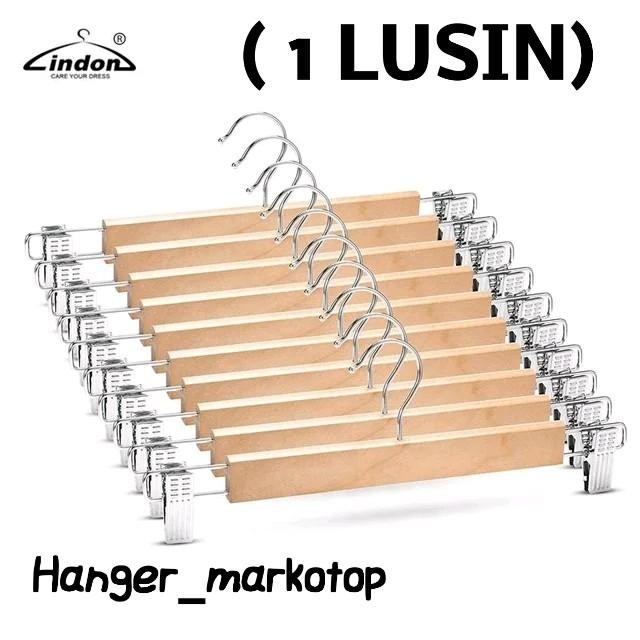 

Hanger Kayu Jepit Besi 262 Natural ( 1 LUSIN ) - -, -