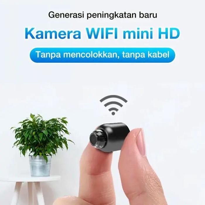 Kamera Mini WIFI CCTV Mini Tersembunyi Tanpa Kabel 1080P cctv wifi jarak jauh lewat hp camera cctv k