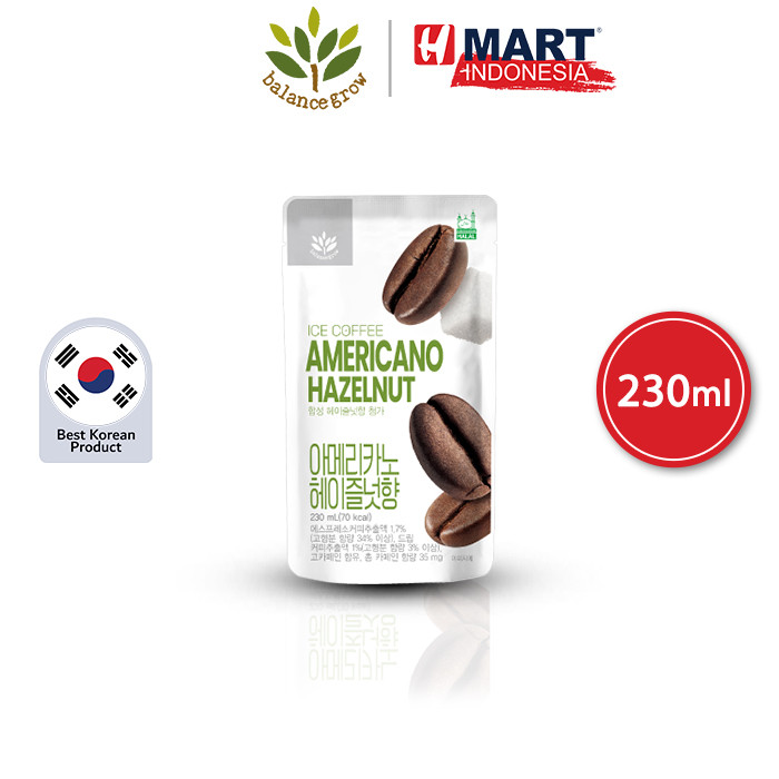 

BALANCE GROW Ice Coffee Americano Hazelnut - Minuman Kopi 230ml