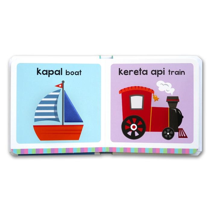 

Bilingual My Sensory Book KATA PERTAMA board book - touch & feel di setiap halaman (Bhs Indonesia & Inggris) - KATA PERTAMA