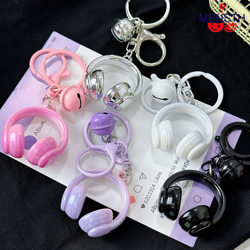 COD Keychain Headphone Uv Gradasi/Gantungan Kunci Headphone Uv/Keychain Lucu Cute/Keychain Korea-Me