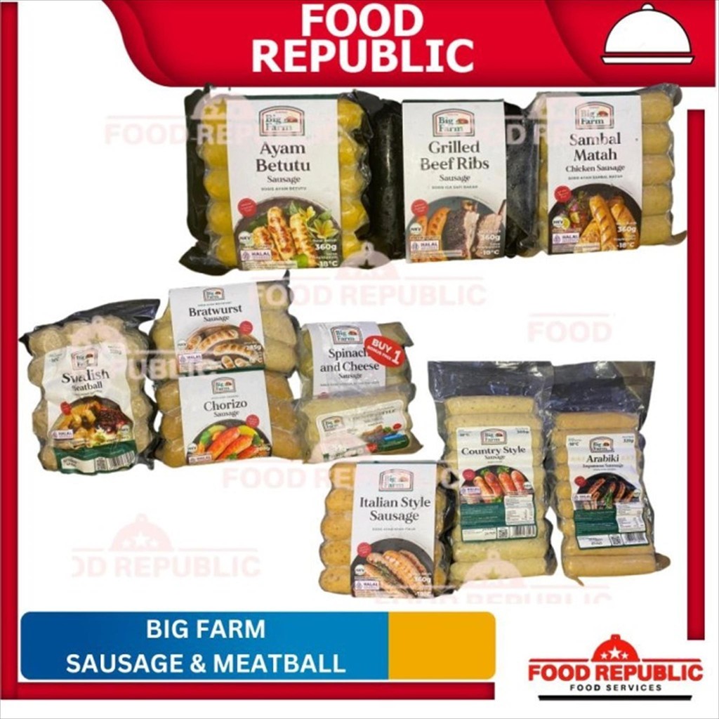 

Big Farm Chicken and Beef Sausage Sosis Ayam Dan Sapi All Varian Halal